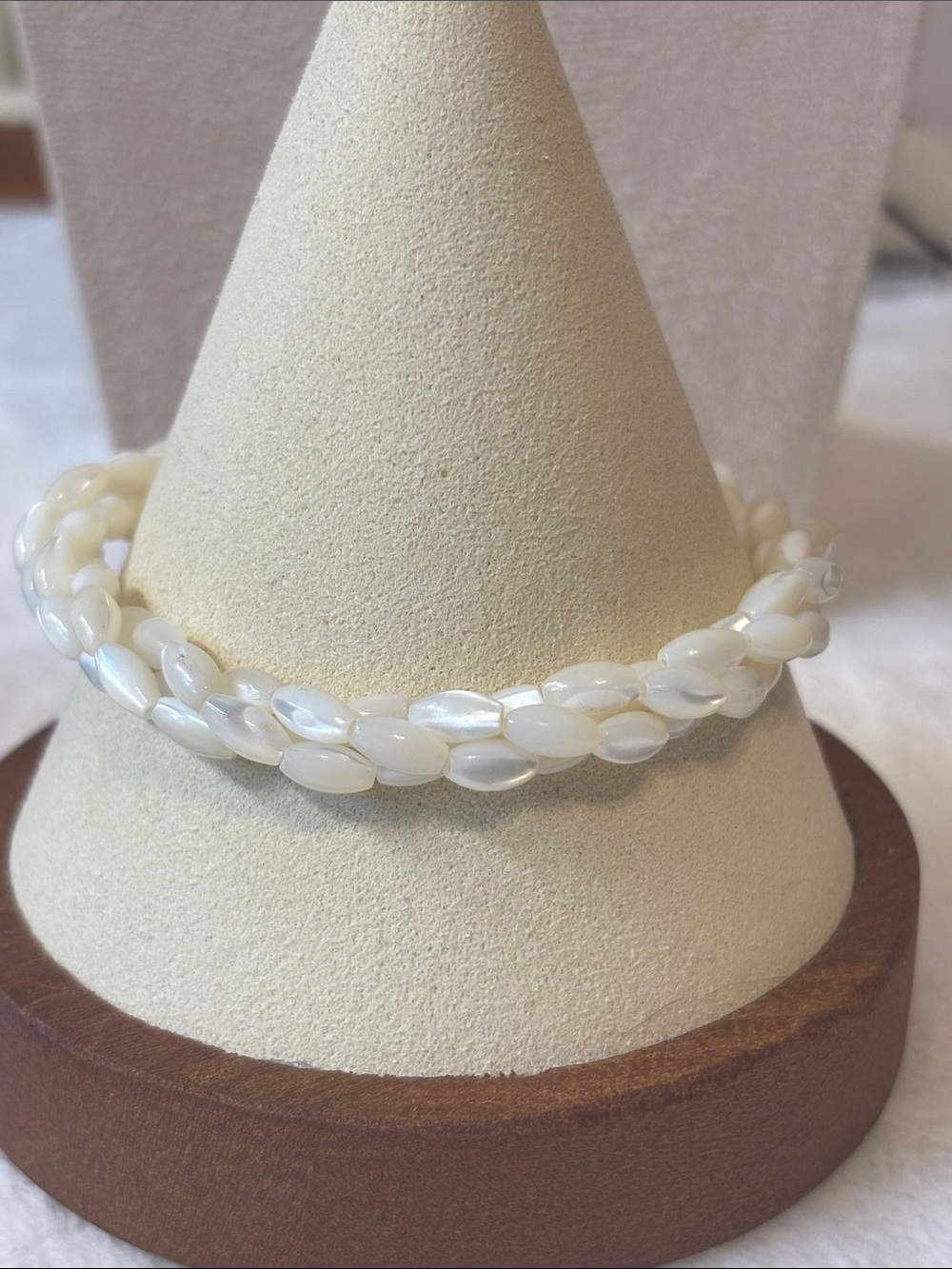 Vintage Mother Of Pearl Bracelet 3 strand